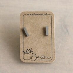 OS403 - Tbar roestvrijstalen oorsteker - zilver