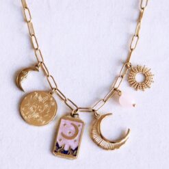 Charme ketting 'maan kind'