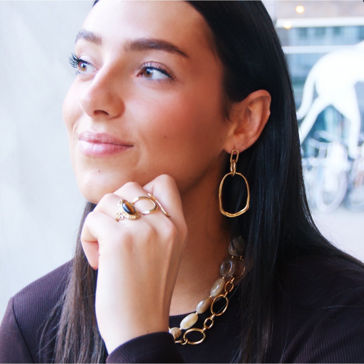 Verklaring Ovale oorbellen - Afbeelding 3