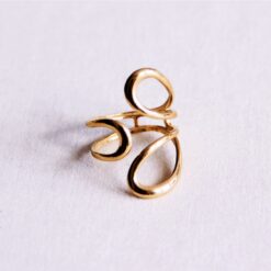 Steel Statement Ring 'Bows'