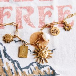 Alternative view of Bedelketting 'Sun Lover' – goud