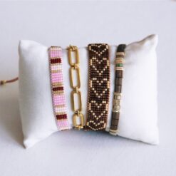 Alternative view of Tilabead -armband - Mocha/Gold -vergulde