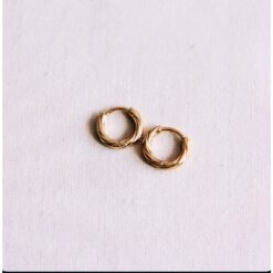 Alternative view of RVS ring 10mm "TWISTED" - goud