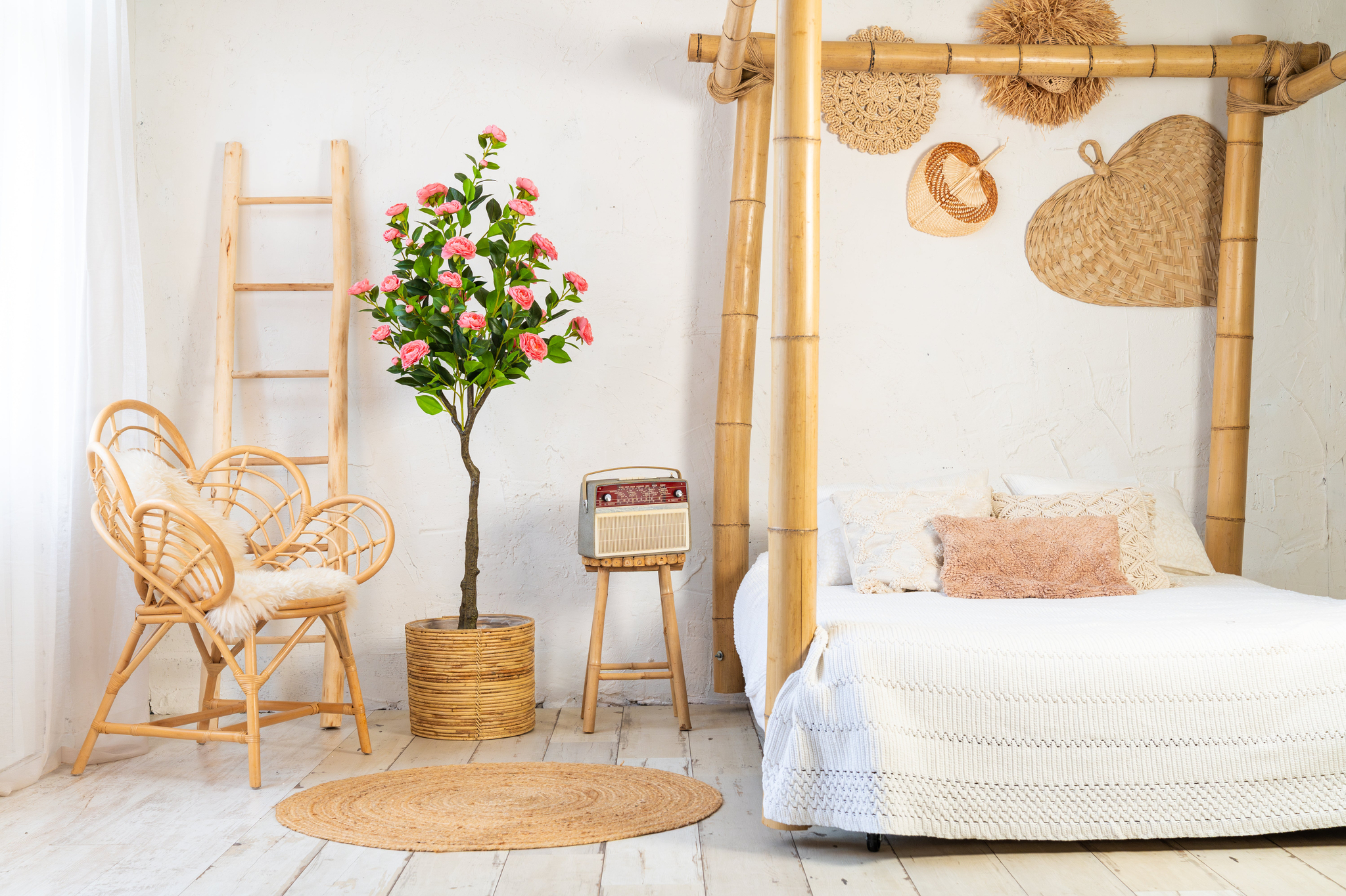 Kunstplant Camelia Luxe 160 cm - Afbeelding 2