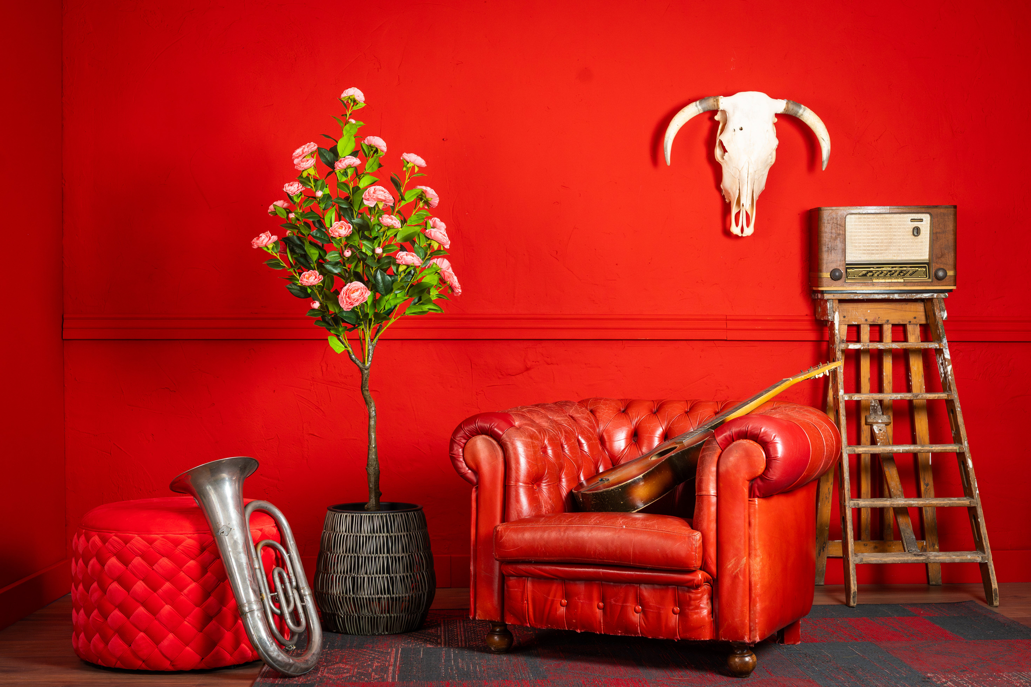 Kunstplant Camelia Luxe 160 cm - Afbeelding 4