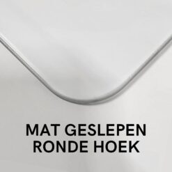Mat geslepen ronde hoek