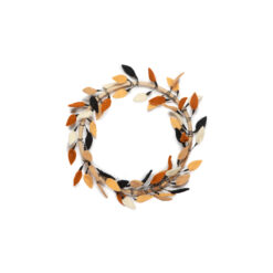 Bloemenkrans, bladeren, muurhanger Ø30