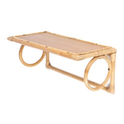 Armin, wandplank rotan naturel