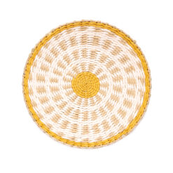 Evie, wanddecoratie oker