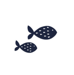 Freddy Vis set van 2 stuks middernachtblauw