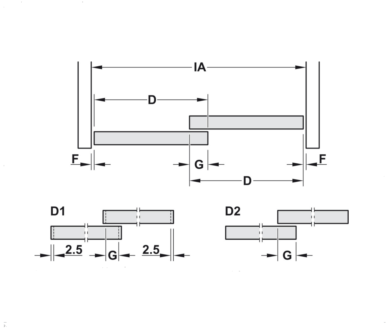 Schuifruiten beslag 2500 mm set – incl. optie glas of spiegel – Mat aluminium - Afbeelding 9