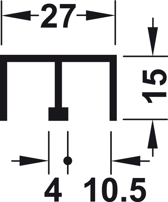 Schuifruiten beslag 2500 mm set – incl. optie glas of spiegel – Mat aluminium - Afbeelding 3
