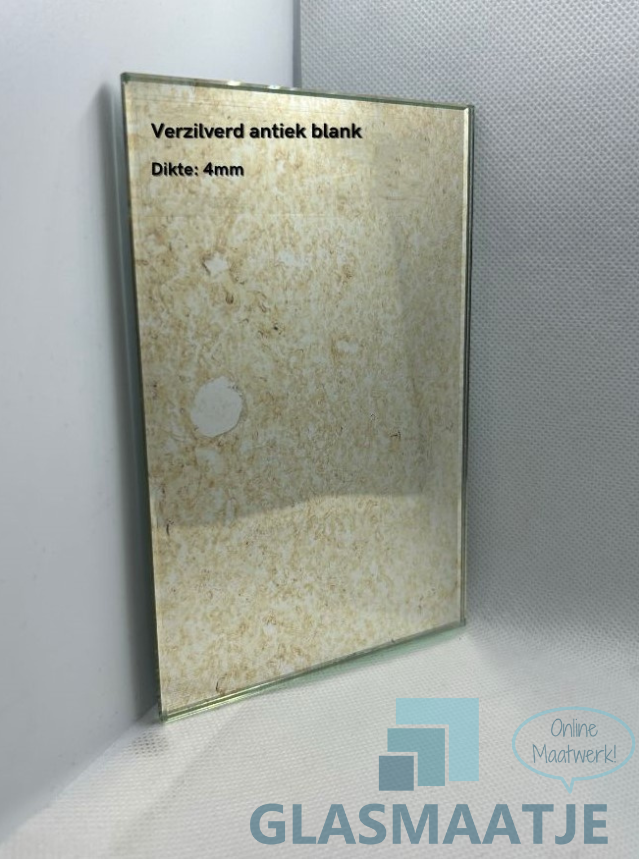 Antieke spiegel op maat 4 en 6 mm – Verouderd spiegelglas met karakter